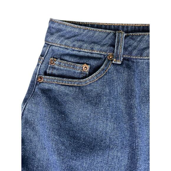 Forever 21 Womens Denim Mini Skirt Size 12 Casual Classic Boho Western - Picture 5 of 7